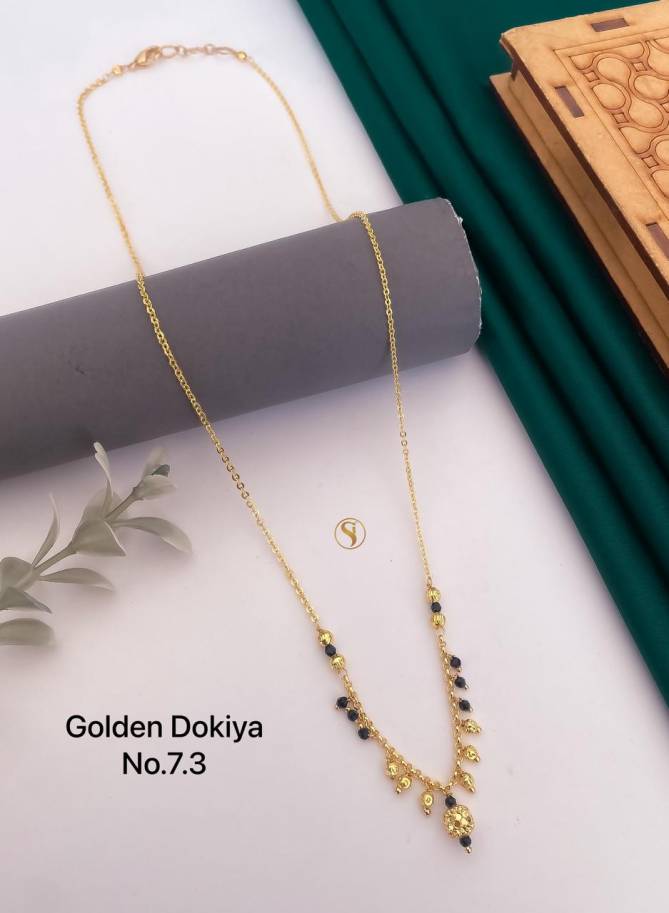 Golden Daily Wear Dokiya Mangalsutra Suppliers in India
